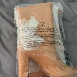 Knee high boots tan color